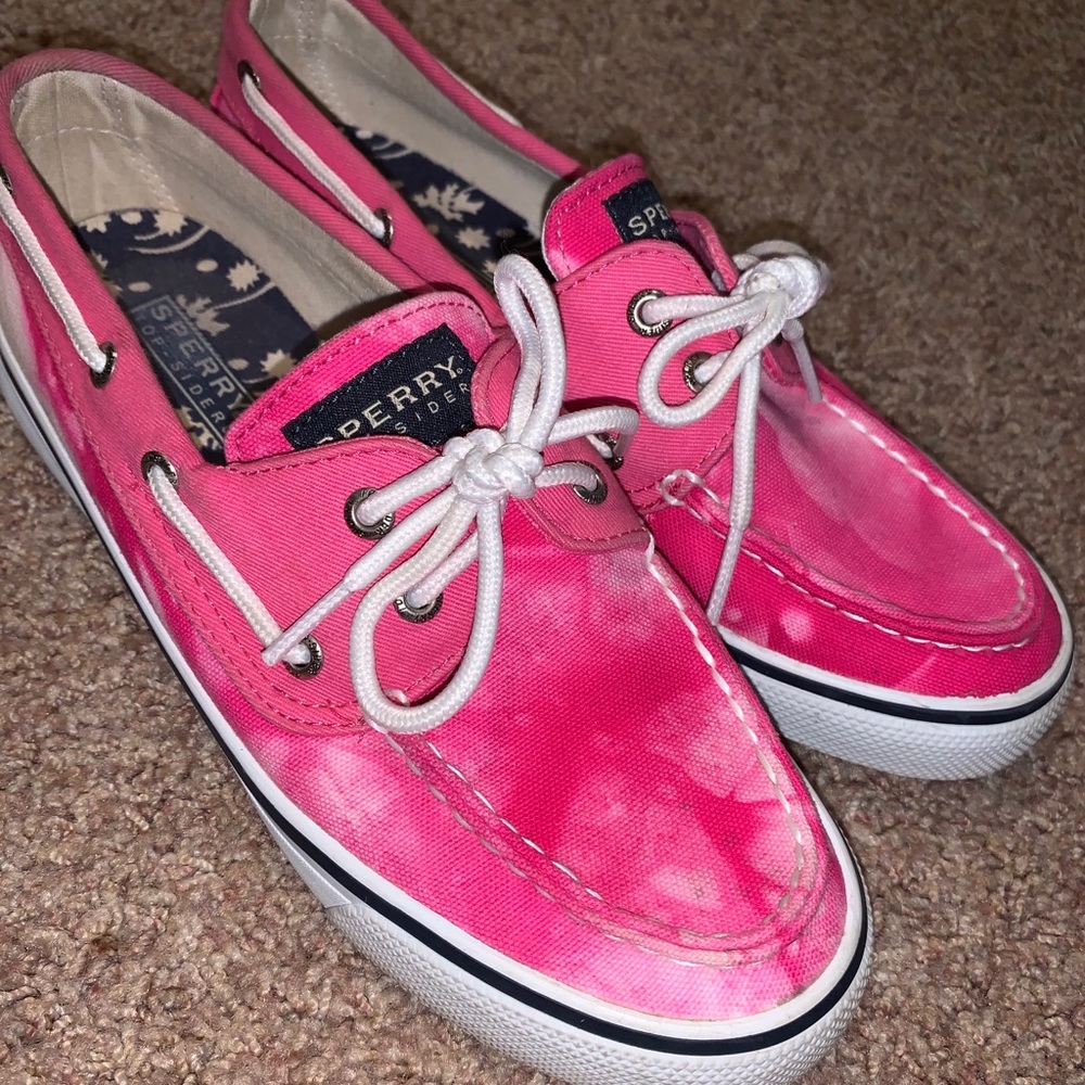 Sperry’s Top-Sider size 6M Hot Pink Tie-Dye